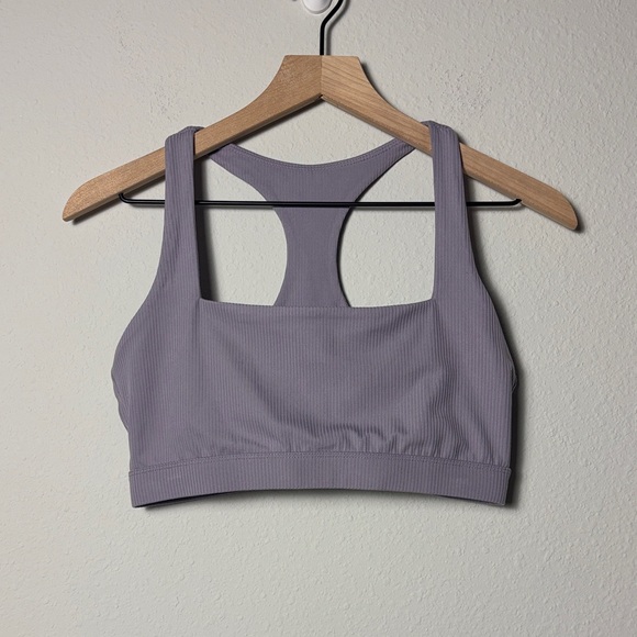 Carbon38 Other - Carbon38 Racerback Bra in Ribbed Melt Lavender Gray